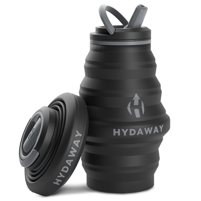 HYDAWAY 17oz Collapsible Water Bottle - BPA-Free, Leakproof, Lightweight, and Space-Saving - Perfect for Travel, Hiking, and Everyday Hydration - Image 1